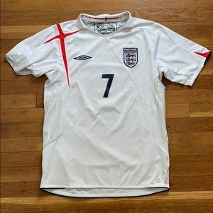 England 2005 David Beckham 7 Medium- Like New